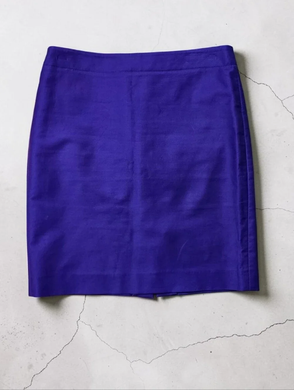 J.Crew No.2 Pencil Skirt Size 10 Cotton Spandex Blend Material In Color Purple